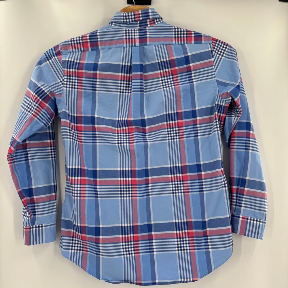 Ralph Lauren Blue and Red Plaid Casual Button Down Shirt - Picture 6 of 6